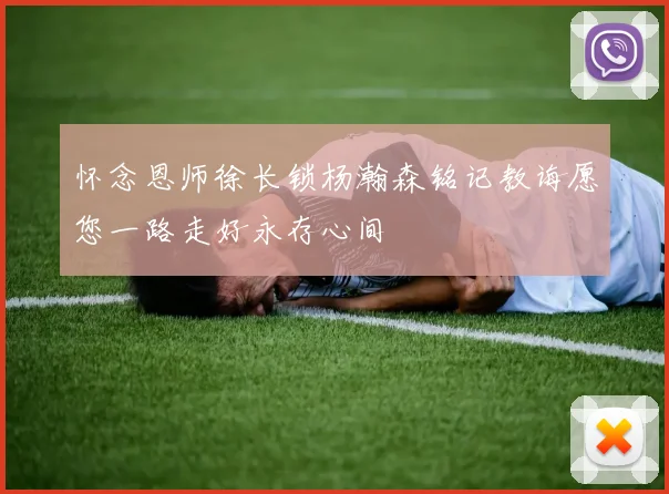 怀念恩师徐长锁杨瀚森铭记教诲愿您一路走好永存心间