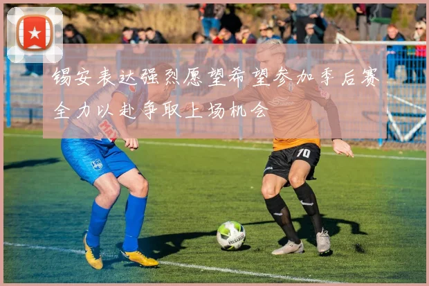锡安表达强烈愿望希望参加季后赛全力以赴争取上场机会